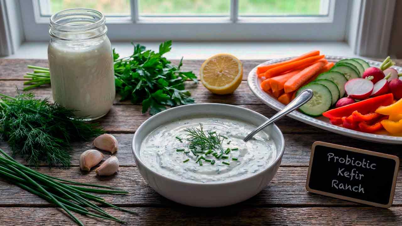 Probicic Ranch Healthy Kefir Ranch Dressing: The Ultimate Probiotic Dip